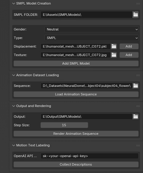 HOI-Blender User Interface
